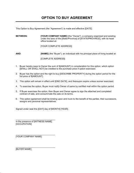 simple purchase agreement template