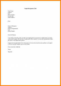 simple resignation letter simple resignation letter sample 7