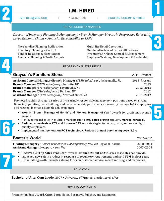 simple resume layout