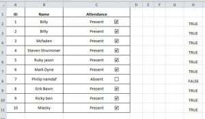 simple sign in sheet completetable