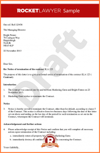 simple termination letter termination of contract letter letter ending a contract