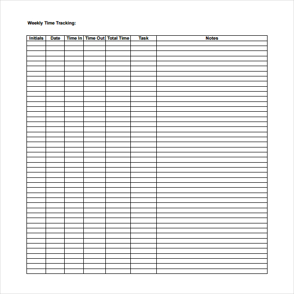 Simple Timesheet Template Template Business