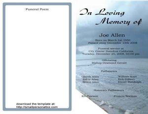 simple wedding ceremony outline sample funeral program