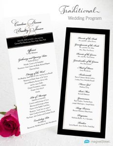 simple wedding ceremony outline wedding program wording traditional