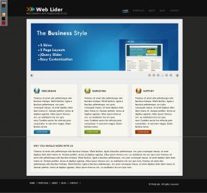 single page web templates weblider business wordpress theme