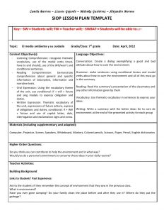 siop lesson plan siop unit lesson plan template sei model