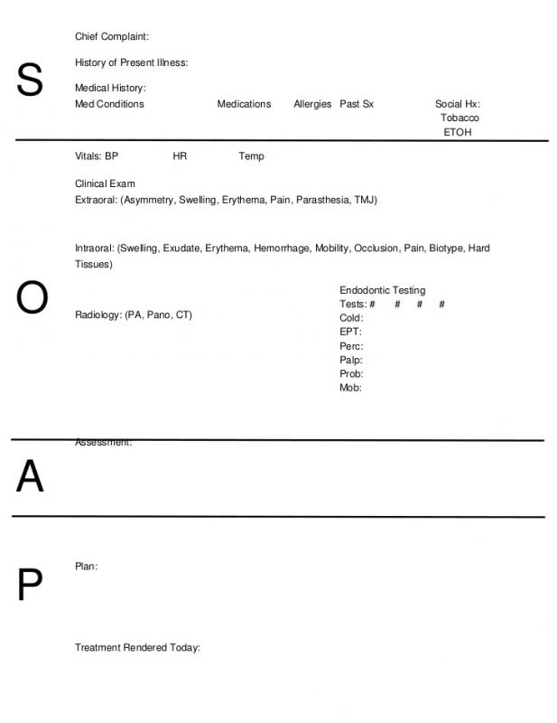 soap note template word