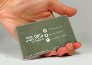 social media cards vintage social network business card