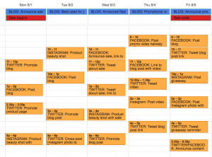 social media marketing plan sample social media editorial calendar