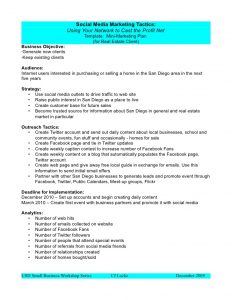 social media marketing proposal social media marketing plan template