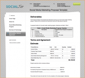 social media marketing proposal social media marketing proposal template