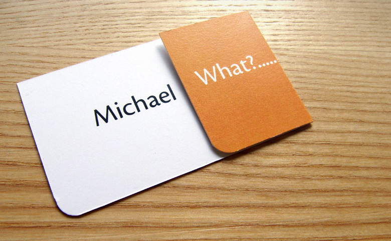 social media on business cards