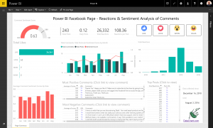 social media report template screenshot