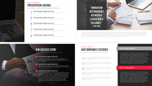 social media report templates company profile free powerpoint template