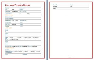 social media reports template customer feedback report template