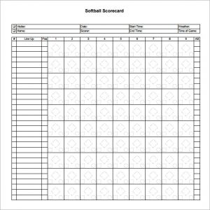 Softball Score Sheet | Template Business