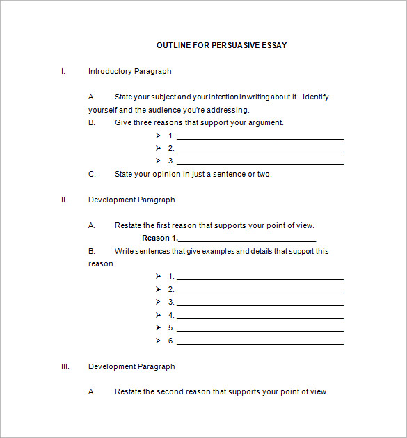 speech outline format