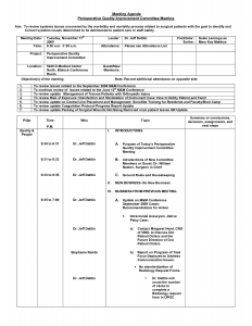 staff meeting agenda template quality improvement meeting agenda examples