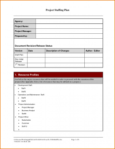 staffing plan template staffing plan template