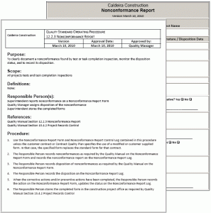 standard operating procedure example sop sample pages