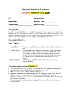 standard operating procedure example standard operating procedure examples