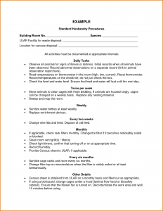 standard operating procedure example standard operating procedures examples