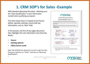 standard operating procedures examples standard operating procedure examples are sops the secret to crm adoption success cb