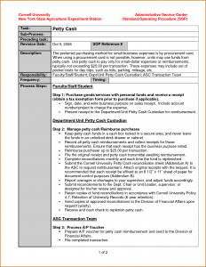 standard operating procedures template standard operating procedure template