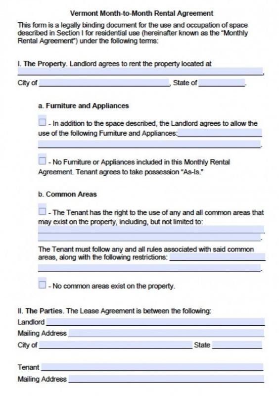 standard rental application