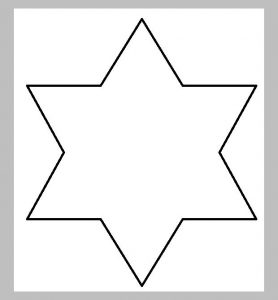 star shape template