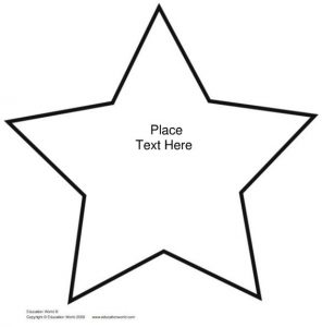 star shape template