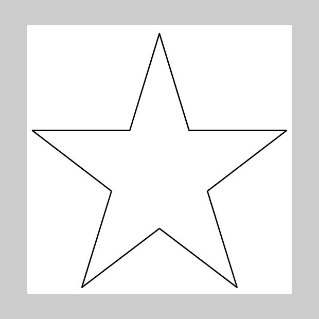 star shape template