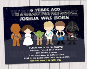 star war invitations il x o