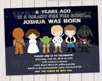 star war invitations