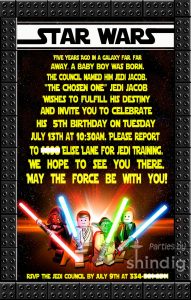 star wars birthday invitation fb