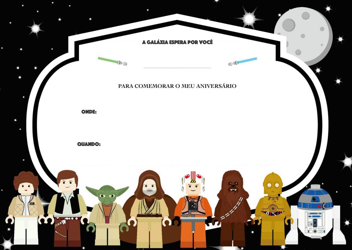 star wars birthday invite template