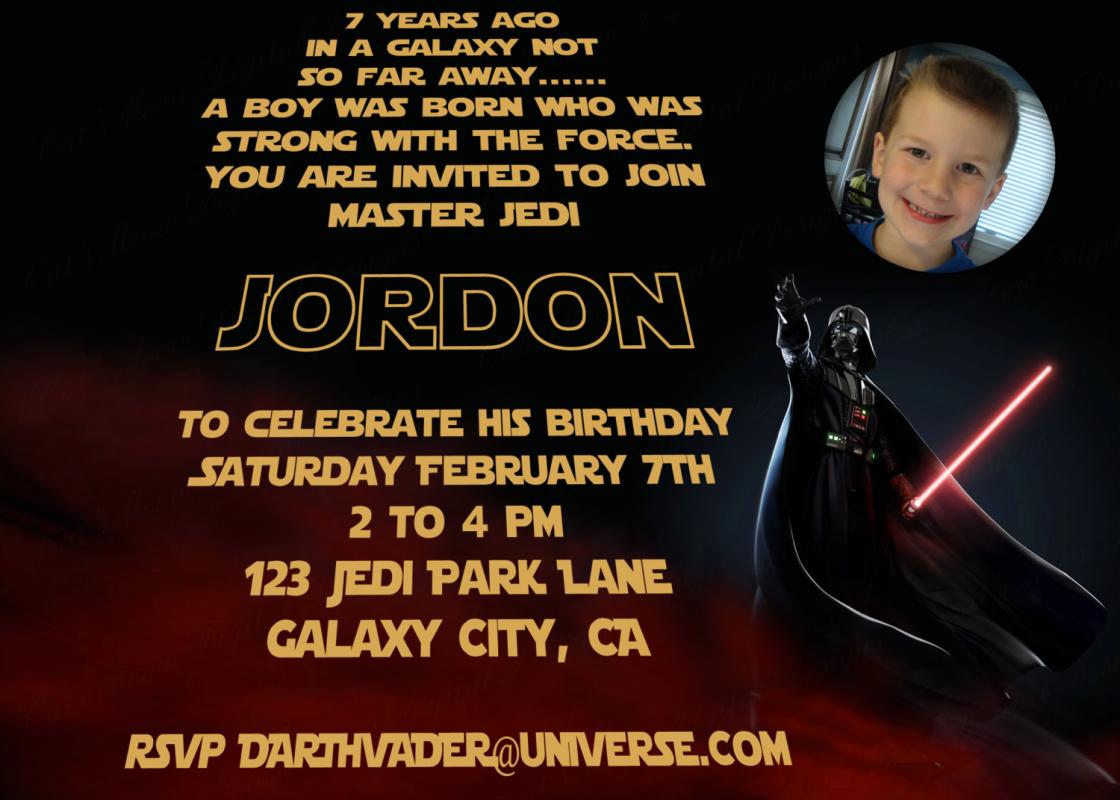 star wars invitations