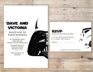 star wars invitations template invitacion de boda starwars