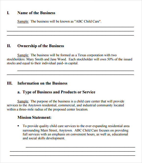 Startup Business Plan Template Pdf Template Business