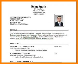 statement of work sample international cv format