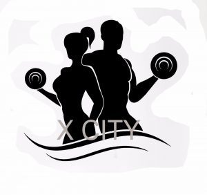 stencil font free wall decal sport font b fitness b font bodybuilding font b silhouette b font dumbell barbell