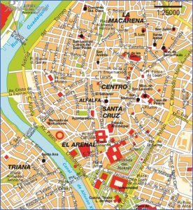 story maps printable seville map