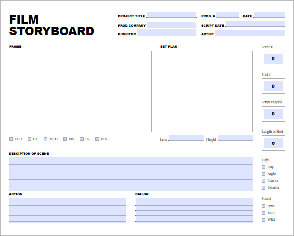 storyboard template powerpoint