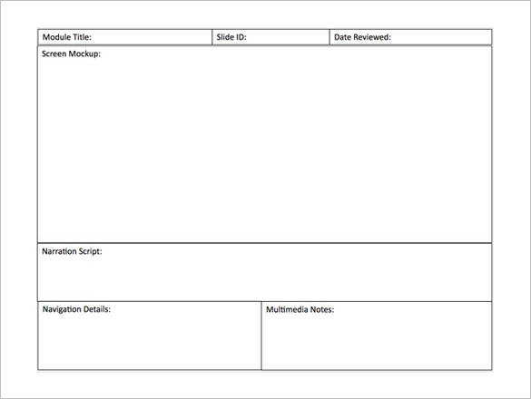 storyboard template powerpoint