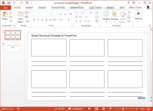 storyboard template powerpoint simple storyboard template for microsoft powerpoint