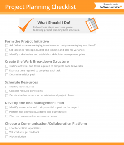 strategic plan outlines project planning checklist