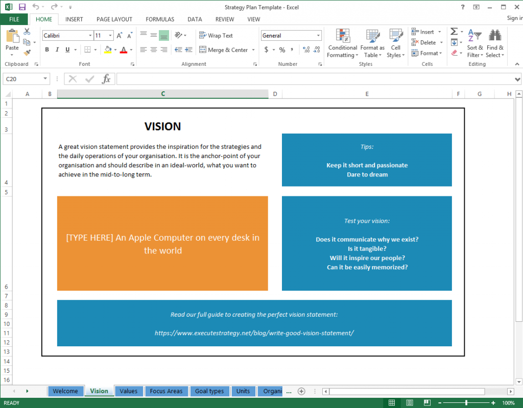 strategic plan template