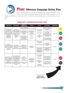 strategy plan outline advocacy campaign management