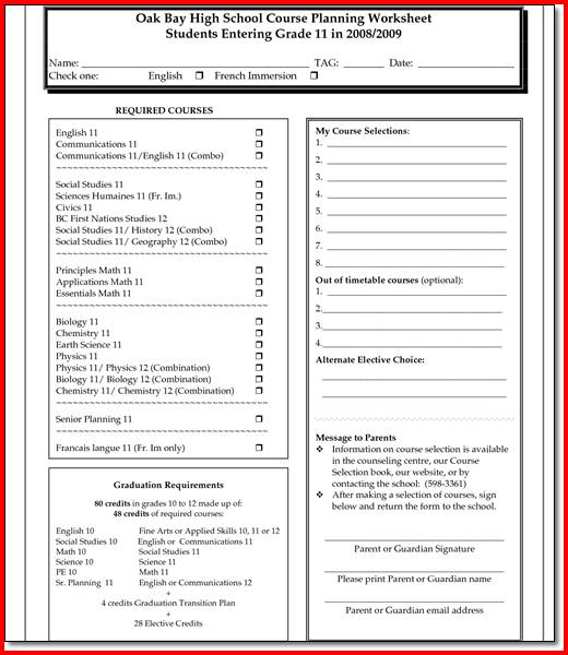 school budget planning worksheet