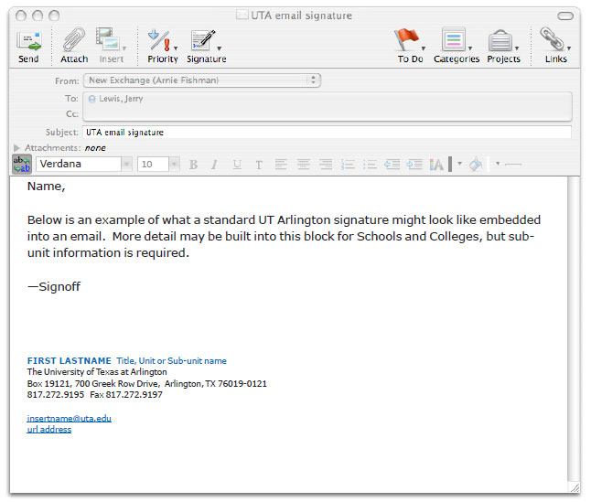 Email Signature Student Template   Student Email Signature E Mail 